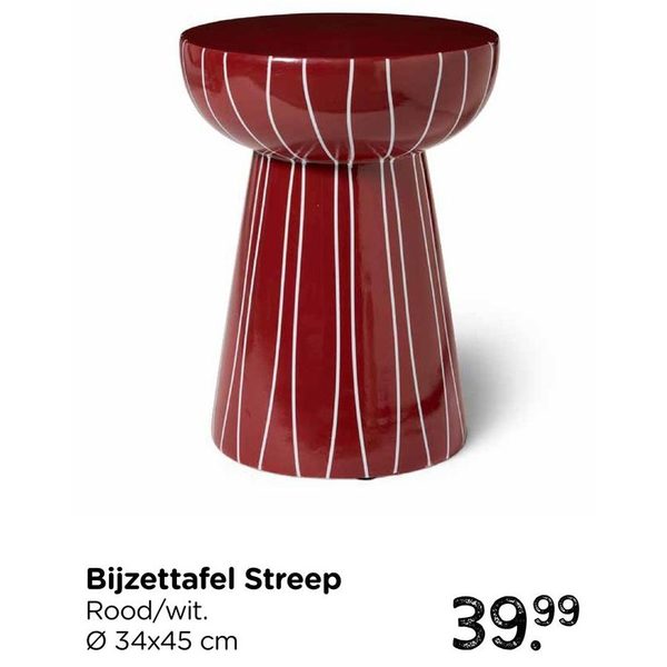 Bijzettafel Streep