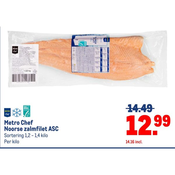 Metro Chef Noorse zalmfilet ASC
