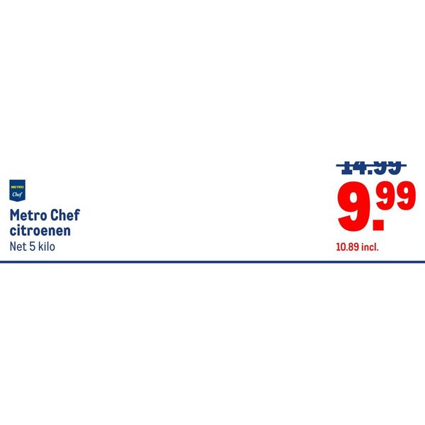 Metro Chef citroenen