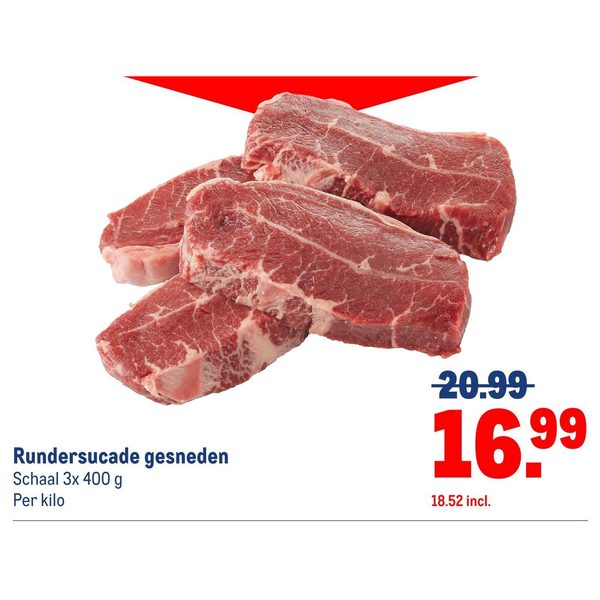 Rundersucade gesneden