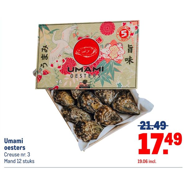Umami oesters Creuse nr. 3