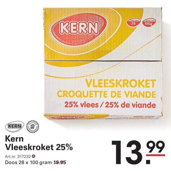 Kern Vleeskroket 25%