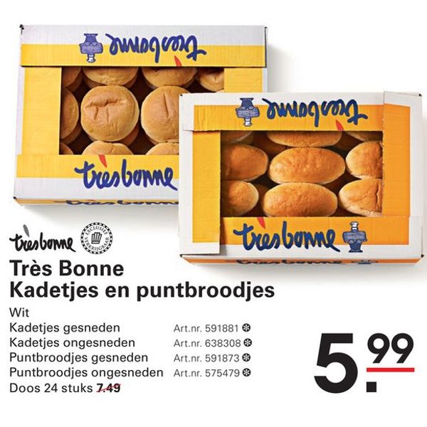 Très Bonne Kadetjes en puntbroodjes