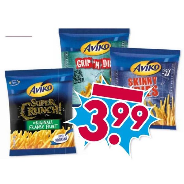Friet (Super Crunch, Grip 'n Dip, Skinny Fries)
