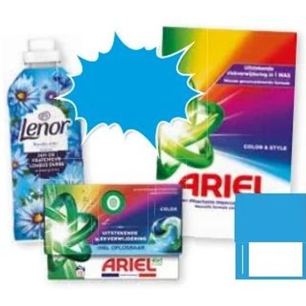 Ariel en Lenor wasmiddel