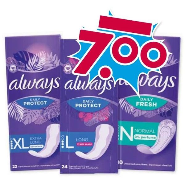 Always inlegkruisjes (Daily Protect/Fresh)