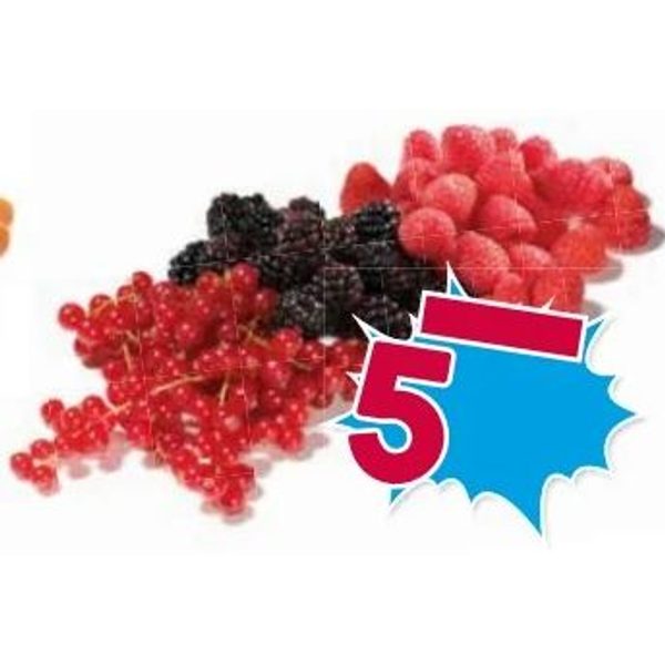 Bessen en frambozen mix