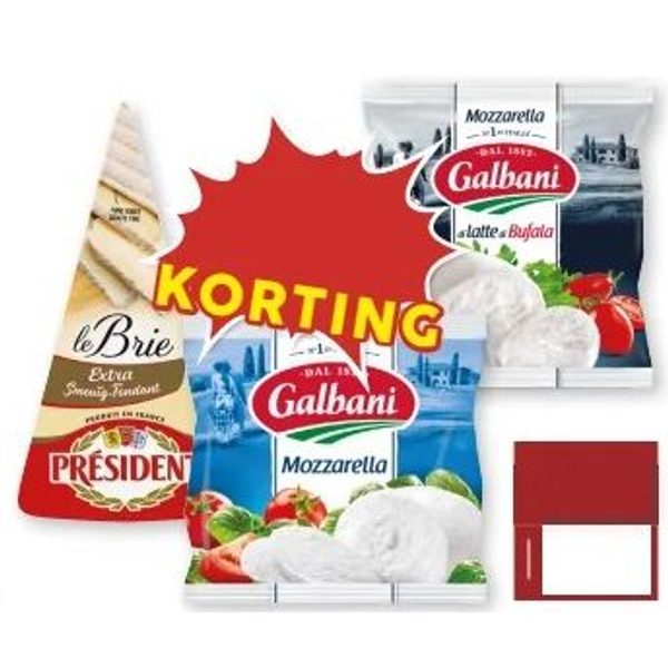 President Brie / Galbani Mozzarella