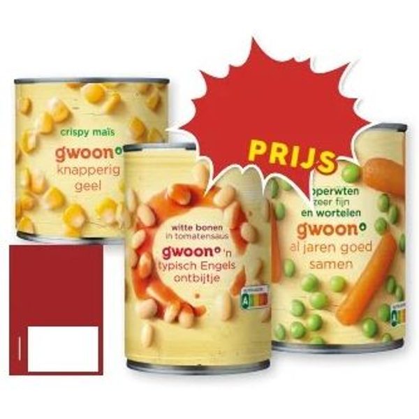 Gwoon groenten/peulvruchten