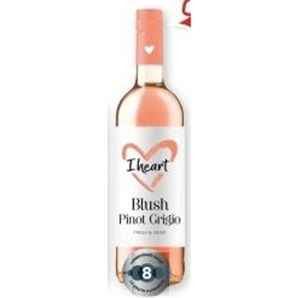 I heart Blush Pinot Grigio