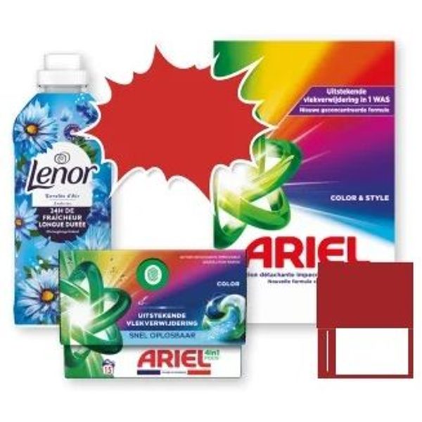Lenor en Ariel wasmiddel