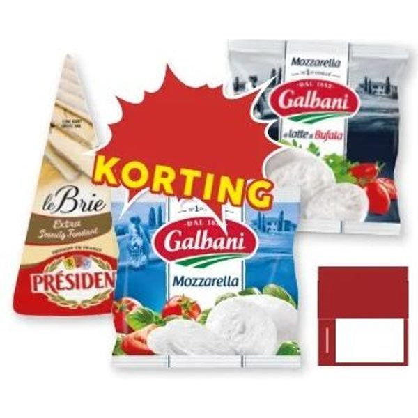 Président Brie / Galbani Mozzarella