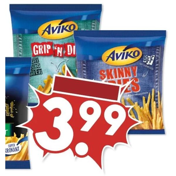 Friet (Super Crunch, Grip 'n Dip, Skinny Fries)