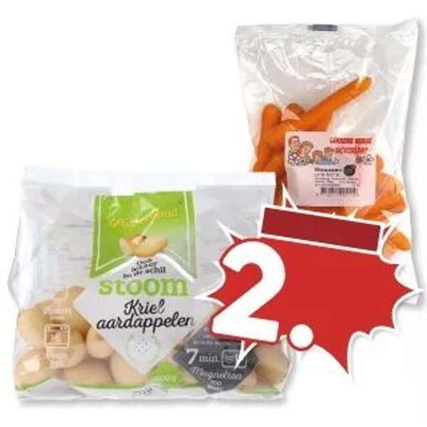 Stoom kriel aardappelen