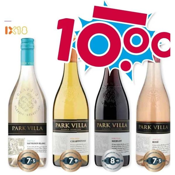Park Villa Classic Selection Wijn (Sauvignon Blanc, Chardonnay, Merlot, Rosé)