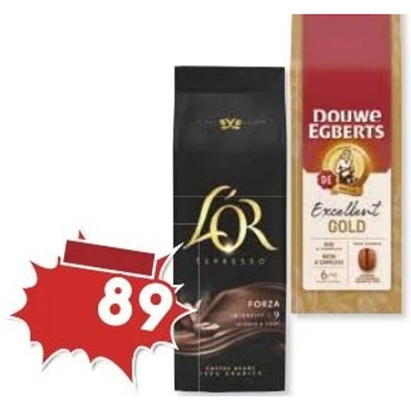 Koffiebonen (L'OR / Douwe Egberts)
