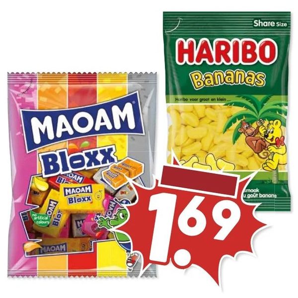 Maoam Bloxx / Haribo Bananas