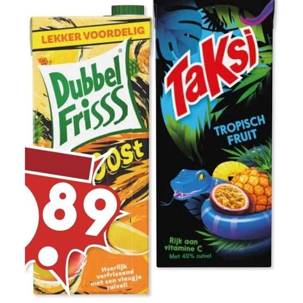 DubbelFriss & Taksi fruitdrank
