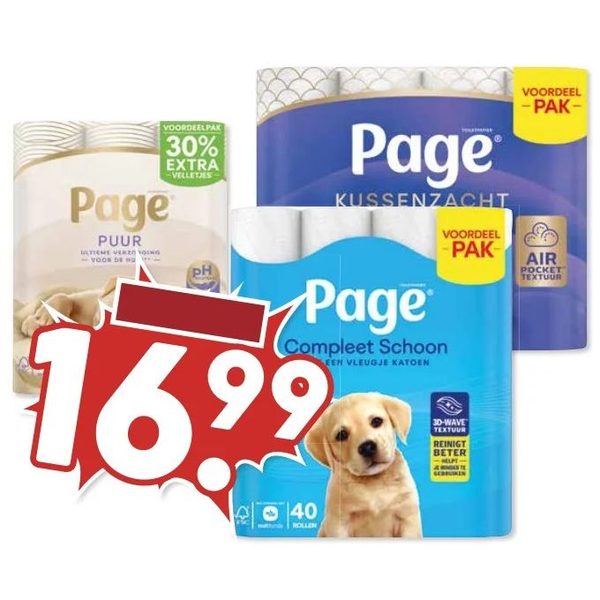 Compleet Schoon toiletpapier