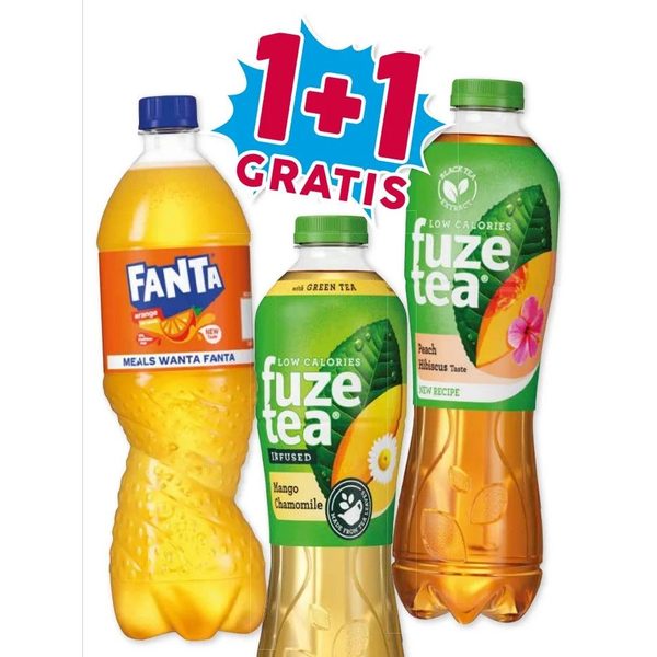 Fanta en Fuze Tea