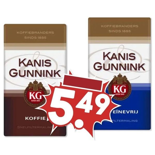 Kanis & Gunnink Koffie (snelfiltermaling)