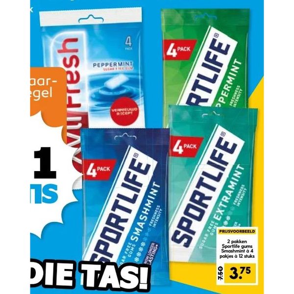 Sportlife en/of Xylifresh gums