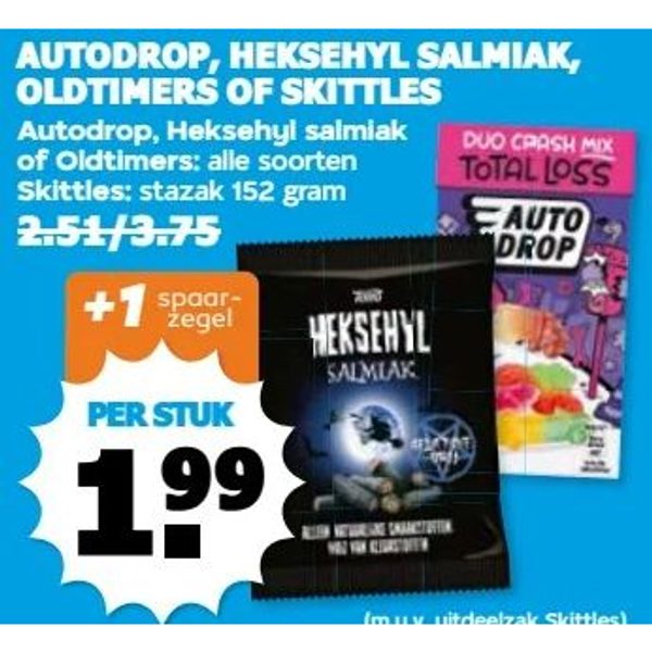 Autodrop, Heksehyl salmiak, Oldtimers of Skittles