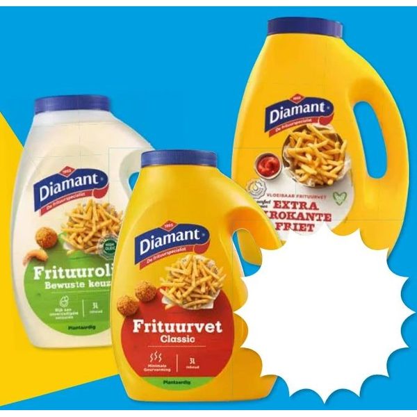 Diamant frituurolie en frituurvet