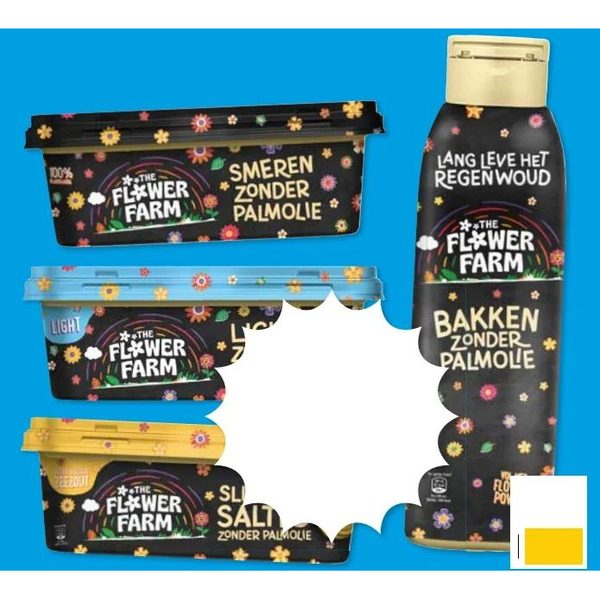 The Flower Farm margarines en vloeibaar