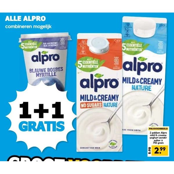 Mild & Creamy plantaardige yoghurt