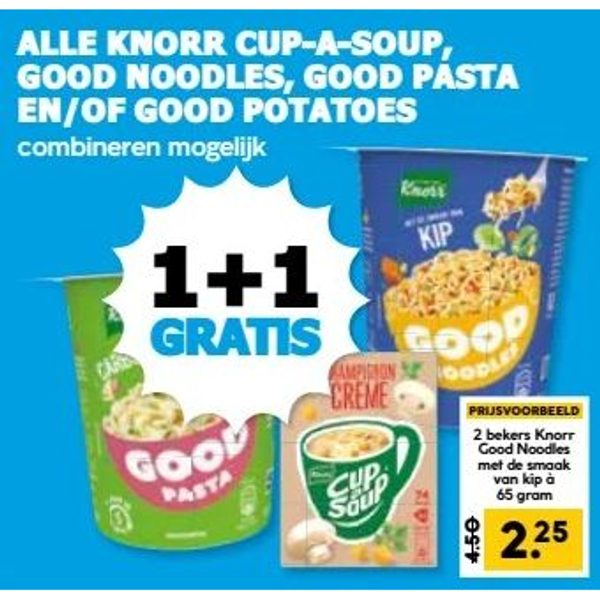 Knorr Cup-a-Soup, Good Noodles, Good Pasta, Good Potatoes