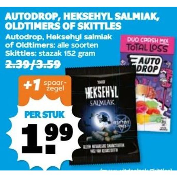 Autodrop, Heksehyl salmiak, Oldtimers of Skittles