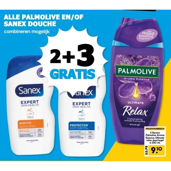 Palmolive en/of Sanex douche