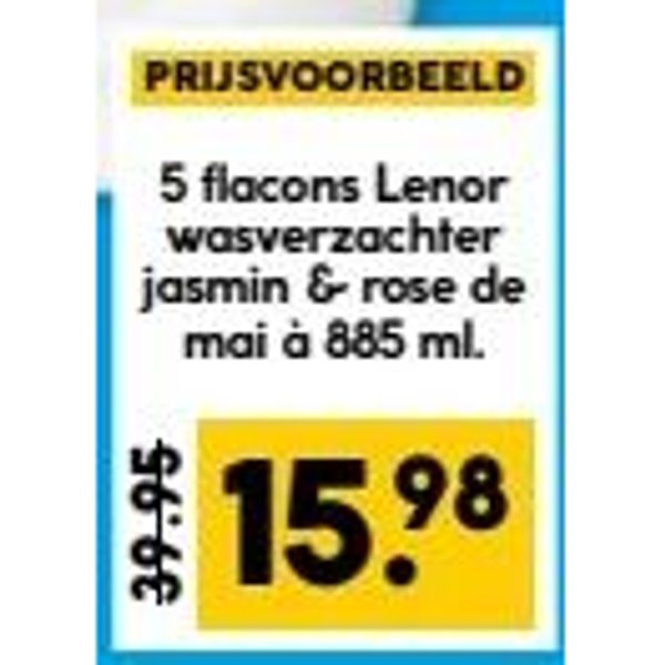 5 flacons Lenor wasverzachter