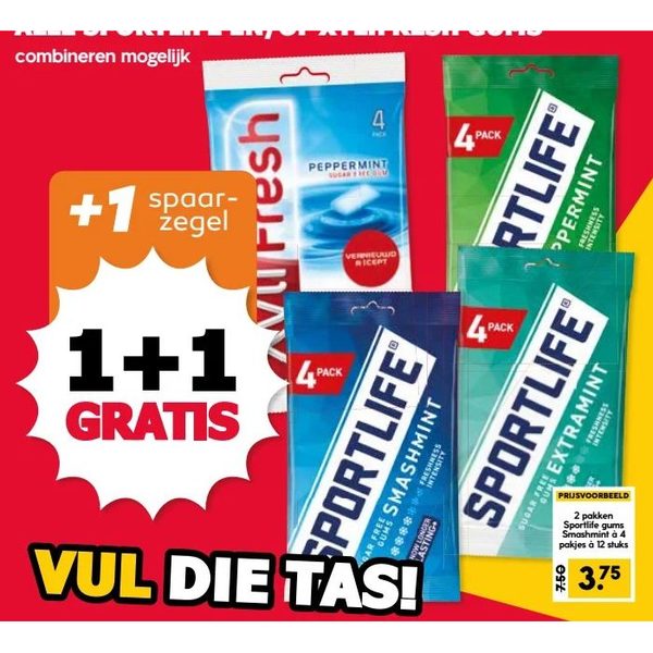 Sportlife en/of Xylifresh gums