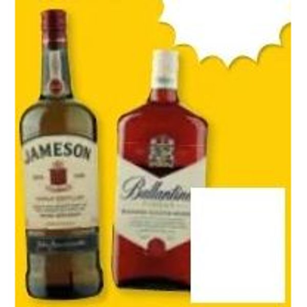 Jameson en Ballantine's