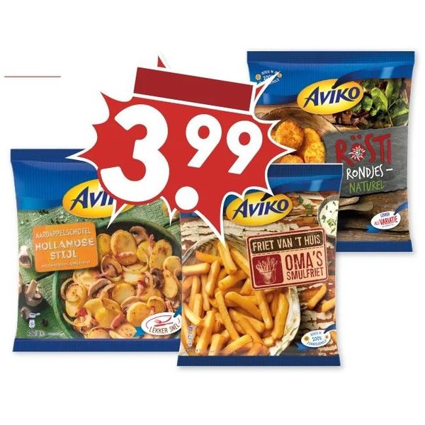Aviko diepvries aardappelproducten