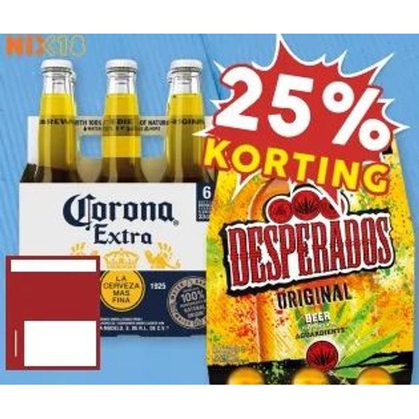 Corona en Desperados bier
