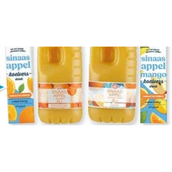 Koelvers sinaasappelsap of drink