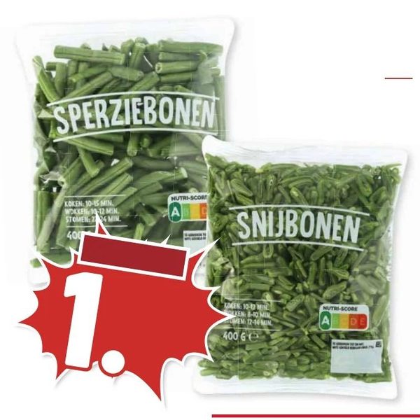 Sperziebonen en Snijbonen
