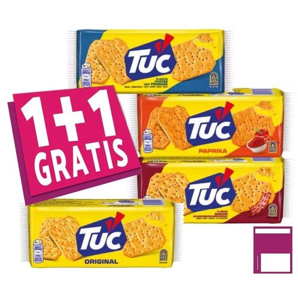 Tuc crackers (Cheese, Paprika, Bacon, Original)