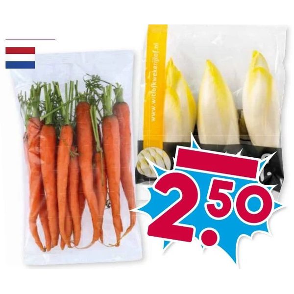 Wortelen en witlof