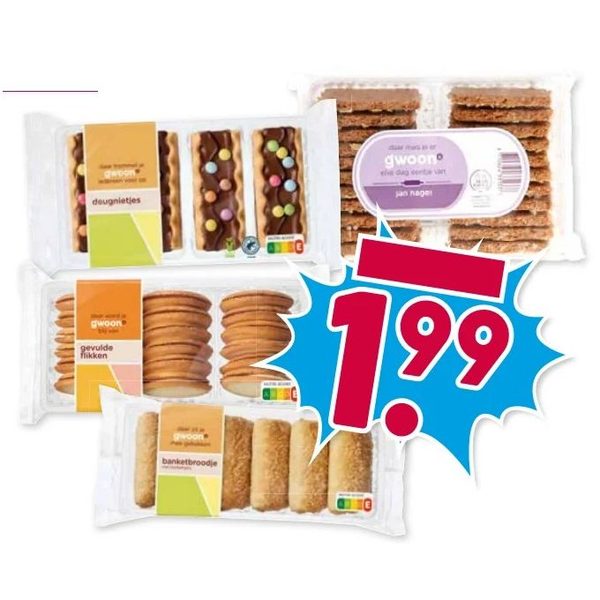 Gwoon koekjes en banketassortiment