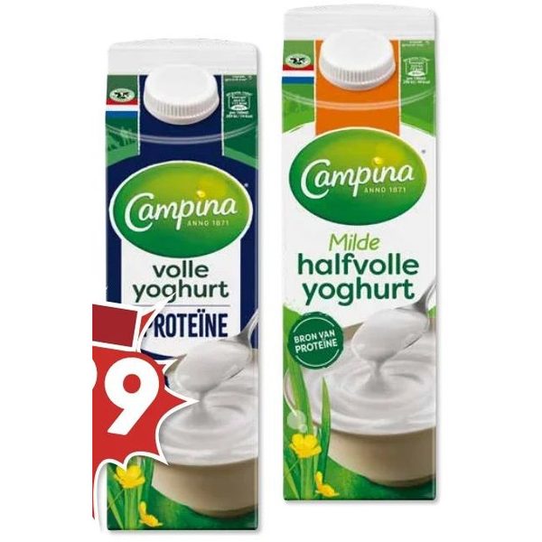 Volle yoghurt / Milde halfvolle yoghurt