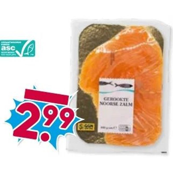 Gerookte Noorse zalm