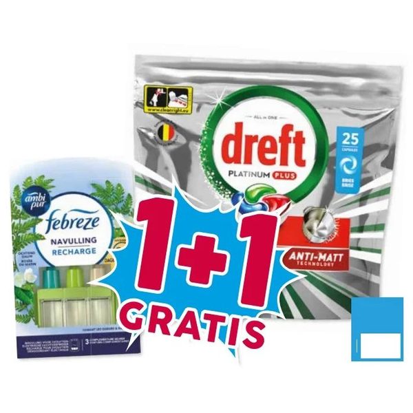 Dreft Platinum Plus vaatwastabletten