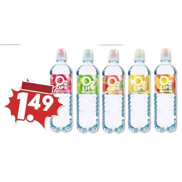 O2 Life gearomatiseerd water