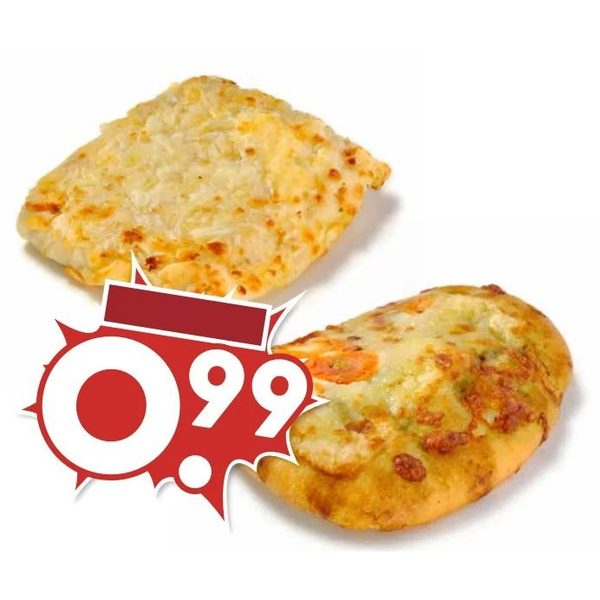 Verse pizza of flammkuchen