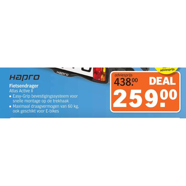 Hapro Fietsendrager Atlas Active II