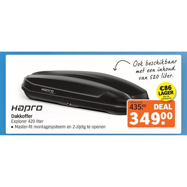 Hapro Dakkoffer Explorer 420 liter